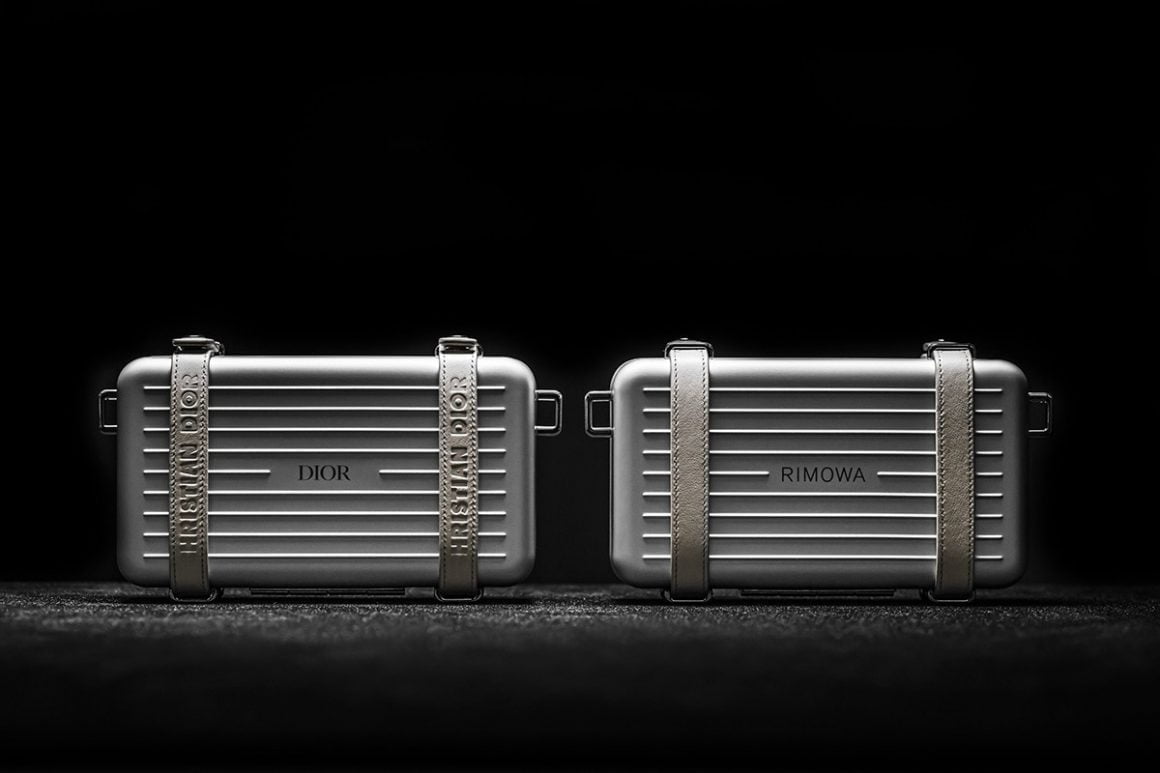 Dior x Rimowa Clutch Bag Silver Front and Back