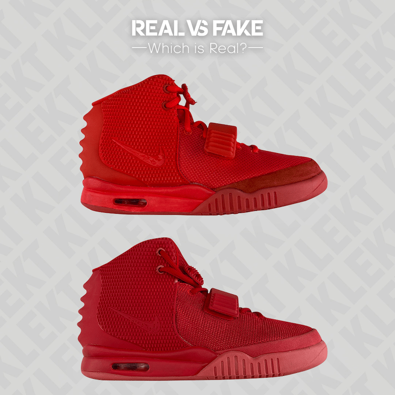 Nike Air Yeezy 2 Red October Real vs Fake Which is Real