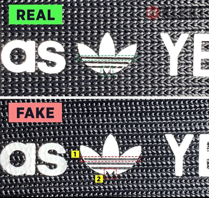 Cómo detectar una réplica Yeezy Boost 350 V2 'Black Static' (no reflectante) - Blog