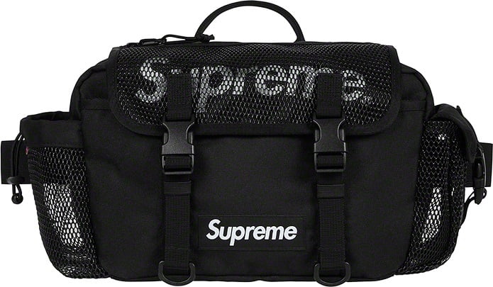 Supreme Black Cordura Waist Bag