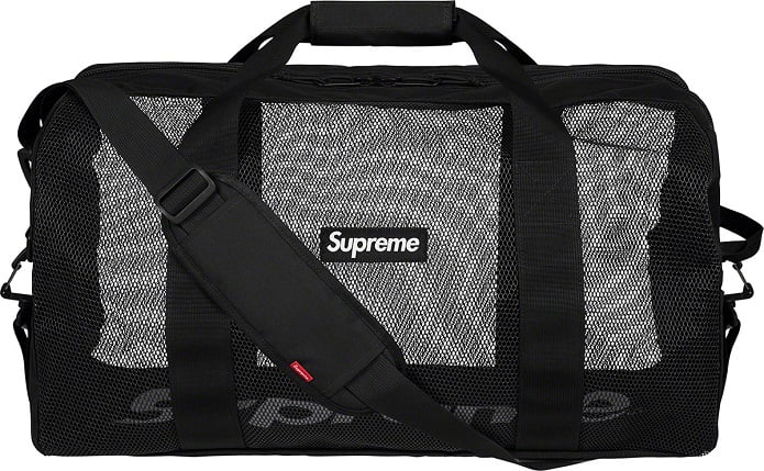 Supreme Black Duffle Bag