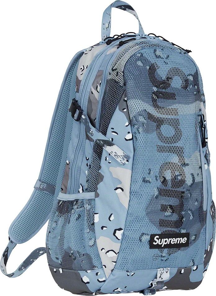 Supreme Blue Camouflage Cordura Backpack Side