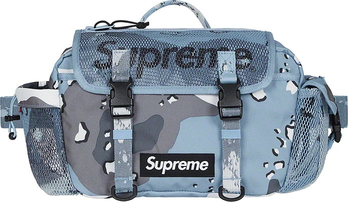 Supreme Blue Camouflage Waist Bag