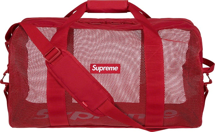 Supreme Red Cordura Duffle Bag