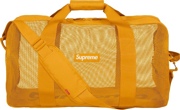 Supreme Yellow Cordura Duffle Bag
