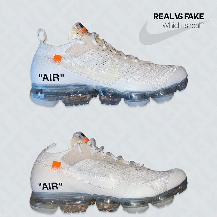ceiling Mutual musical How to Spot a Fake Off-White™ x Nike Vapormax "White" - KLEKT Blog
