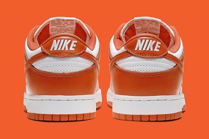 Nike Dunk Low Syracuse Heel