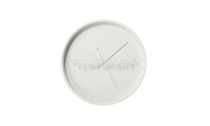 Off-White x IKEA reloj de pared temporal