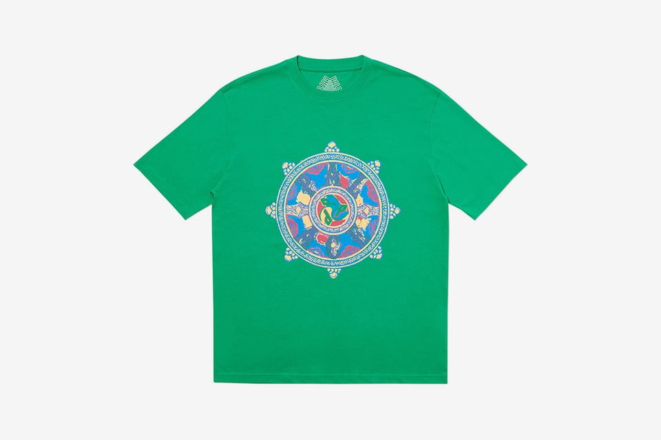Palace Swirl camiseta verde