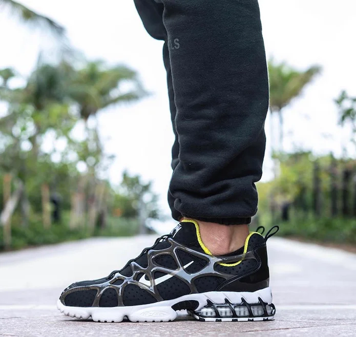 nike x stussy air zoom spiridon black