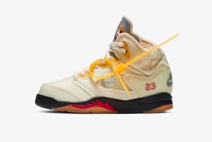 Off-White x Air Jordan 5 Sail 2