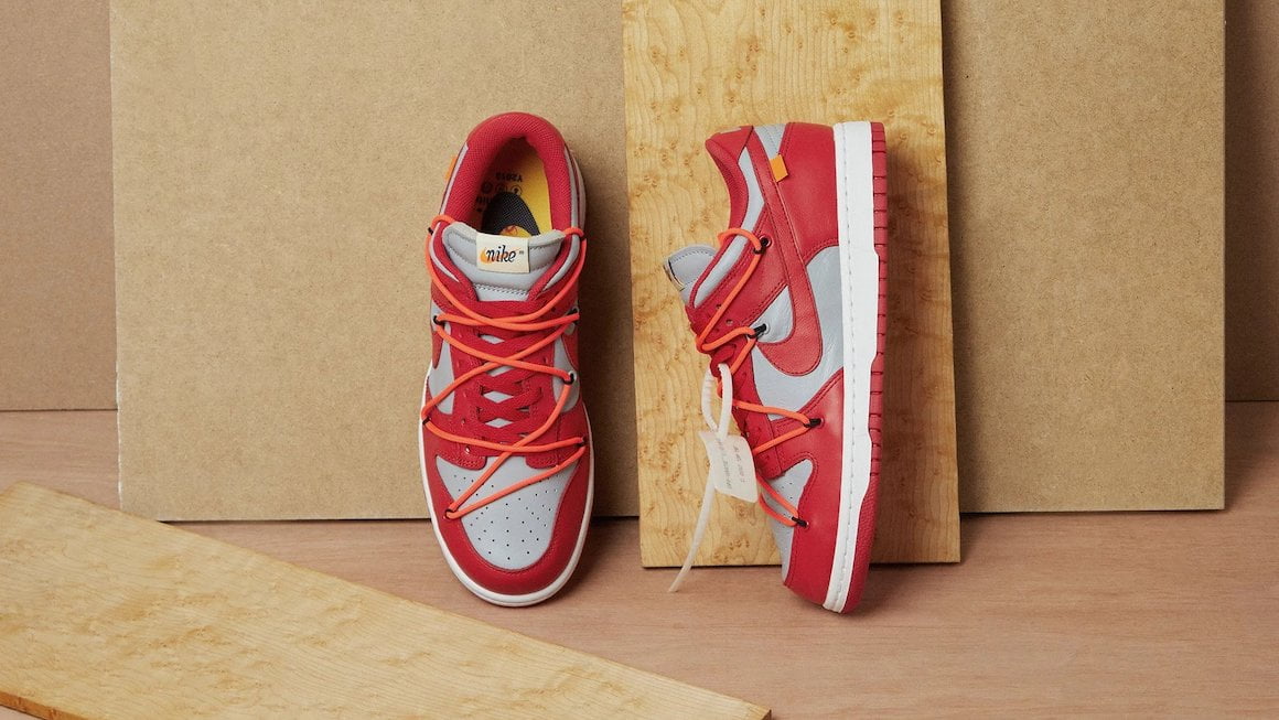 Cómo detectar un falso off-white™ x Nike Dunk "University Red"