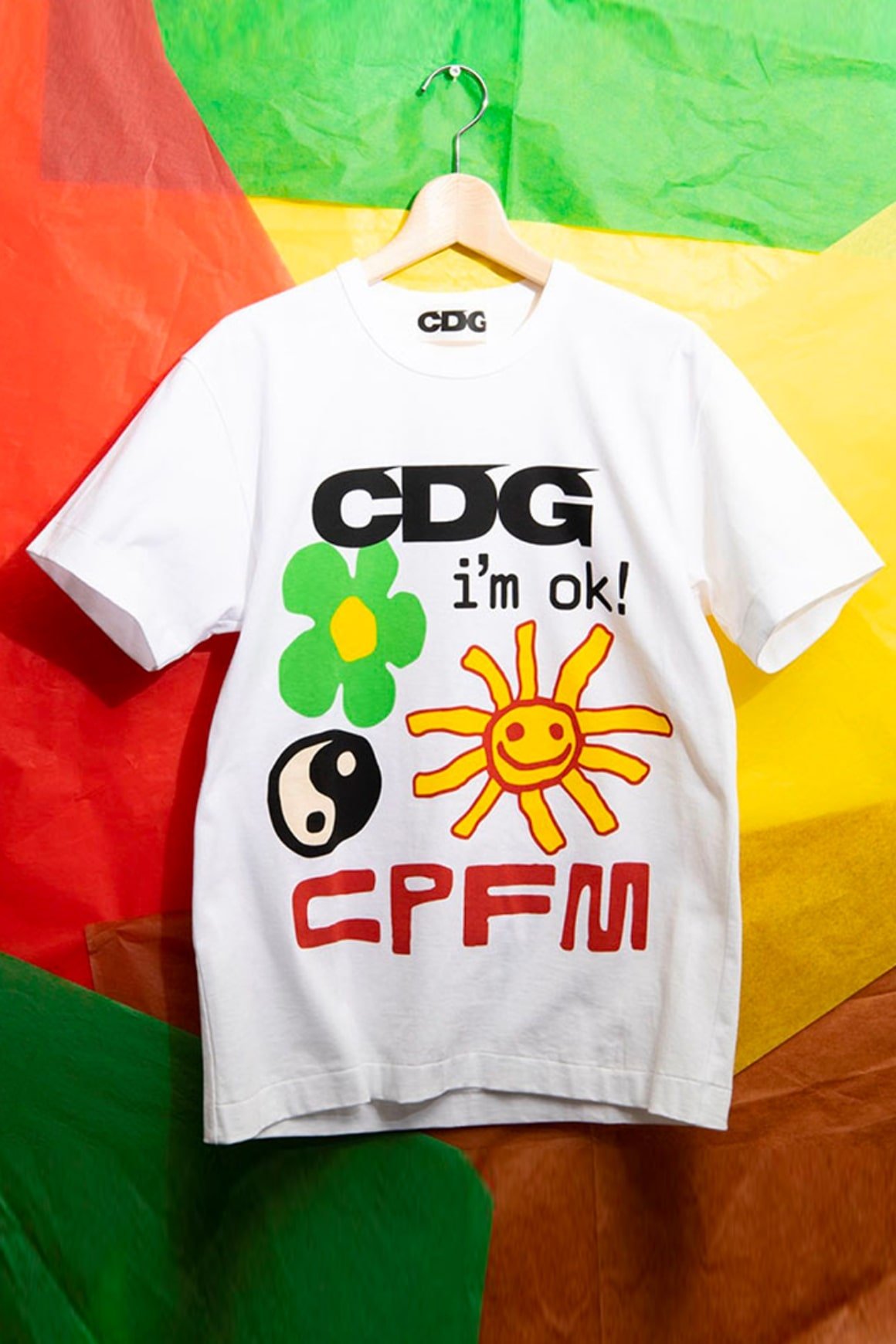 Un CDG x CPFM "¡Estoy bien!" Cápsula de camiseta está en marcha