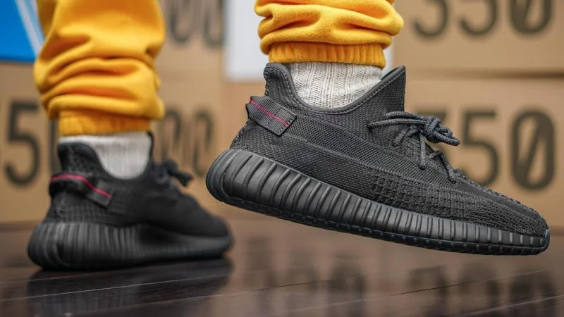 How To Spot a Replica Yeezy Boost 350 V2 'Black Static' (Non