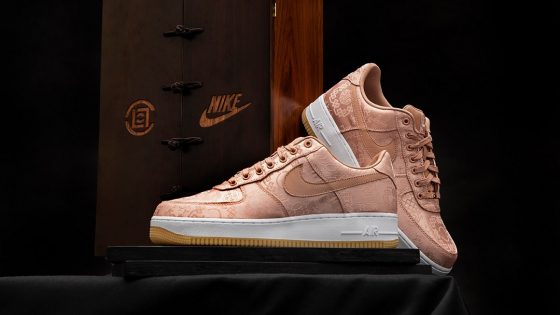 Características de CLOT x Nike Air Force 1 Rose Gold Special Edition