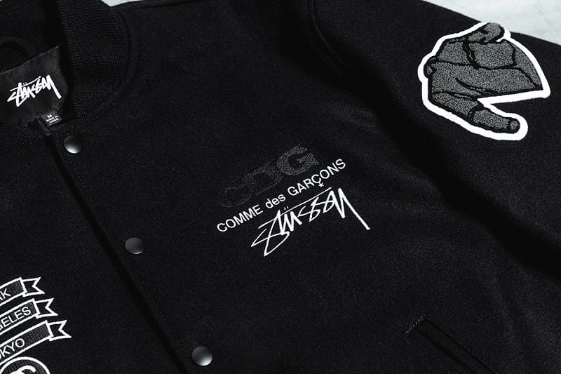 stussy x cdg varsity