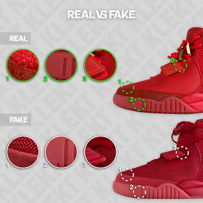 Fake Nike Air Yeezy II 'Red October 