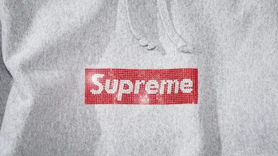 Supreme x Swarovski Box Logo Hoodie