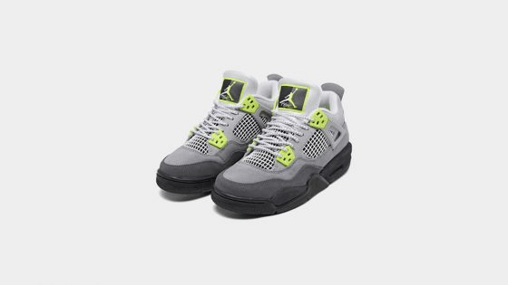 Air Jordan 4 Neon Green Par (1)