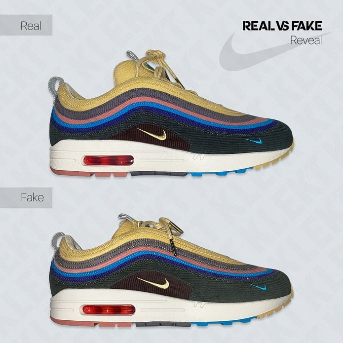 How to Spot a Fake Sean Wotherspoon Nike Air Max 97/1 - KLEKT Blog