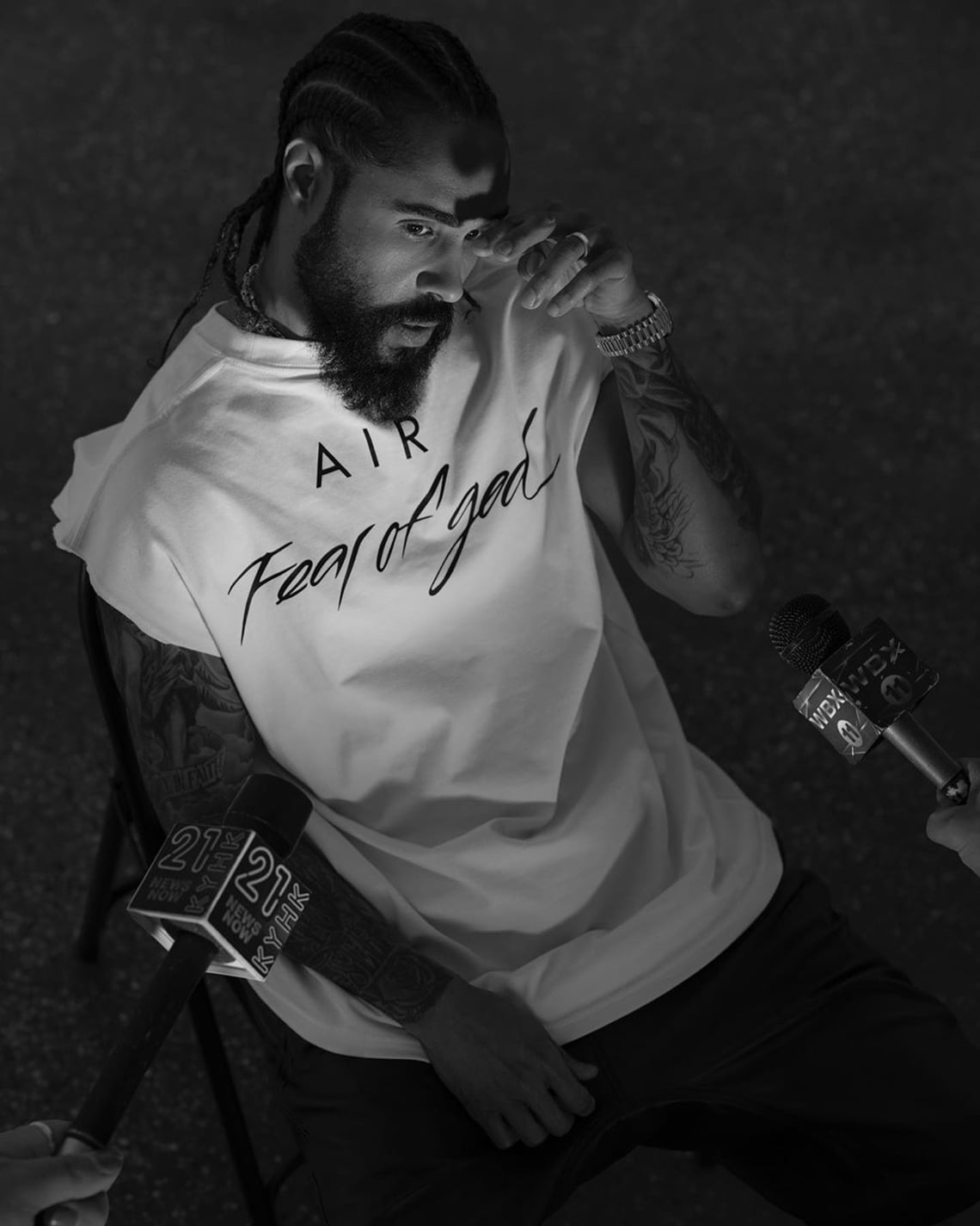 Nike Air Fear of God 1 String Look Book Jerry Lorenzo Microphones
