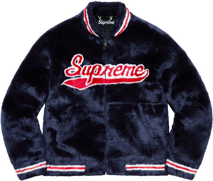 Supreme Reversible Logo Fleece Jacket M