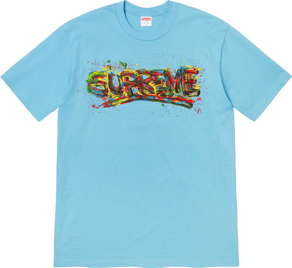 Supreme Paint Logo T shirt