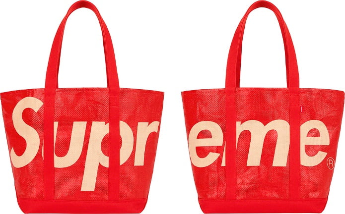 supreme handbag red