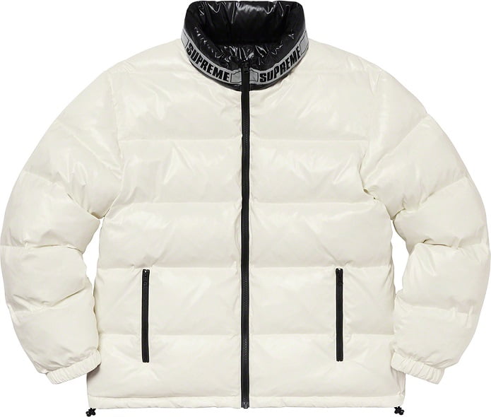 supreme white puffer jacket