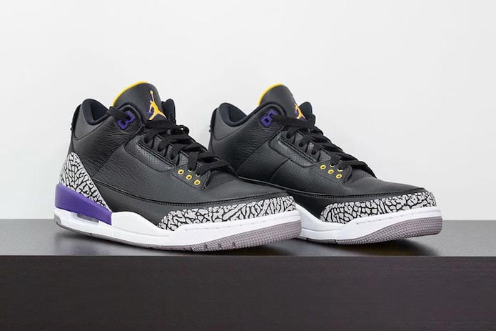 jordan 3 lakers