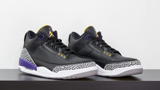 Air Jordan 3 Court Purple Black