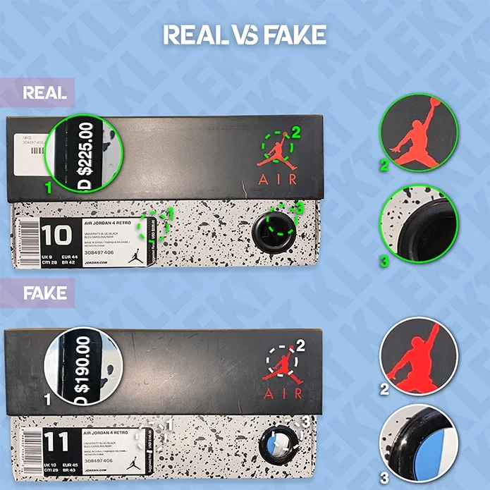 travis scott 4s real vs fake