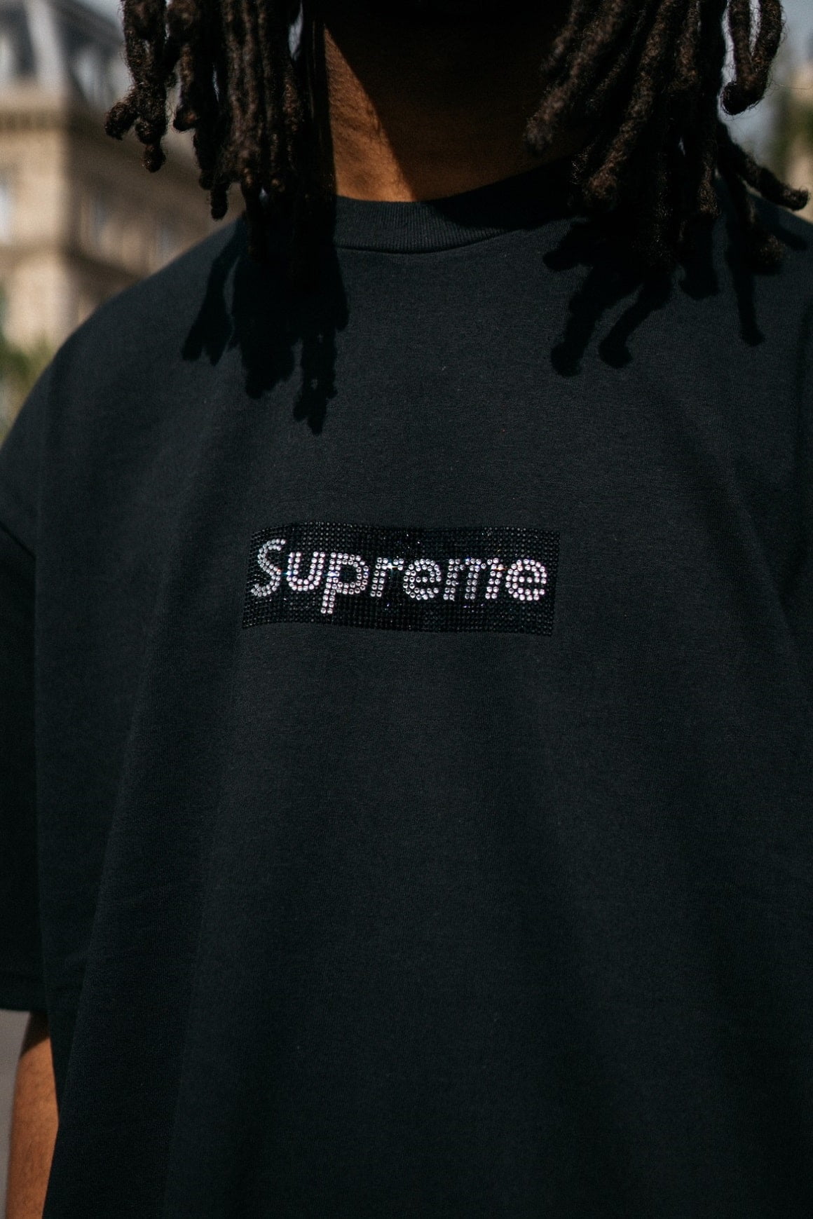 supreme black box logo t shirt