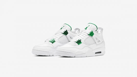 Air Jordan 4 Metallic Green Feature