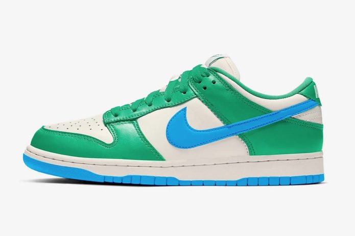 nike dunk low green glow klekt