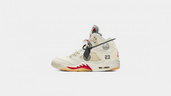 Off-White Air Jordan 5 Fire Red Feature