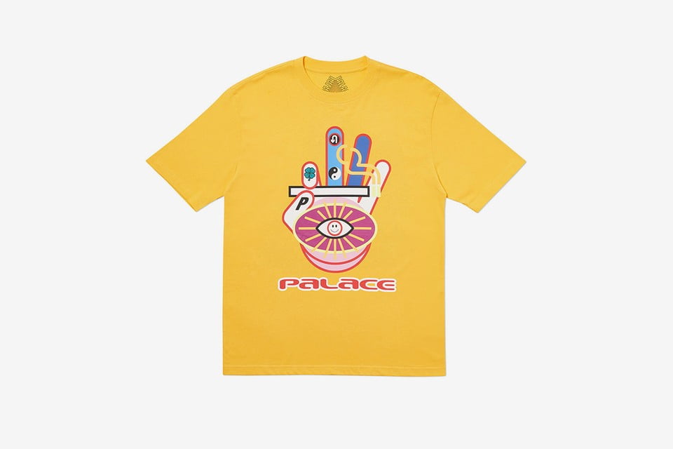 Palace Smoking Hand Camiseta Amarilla
