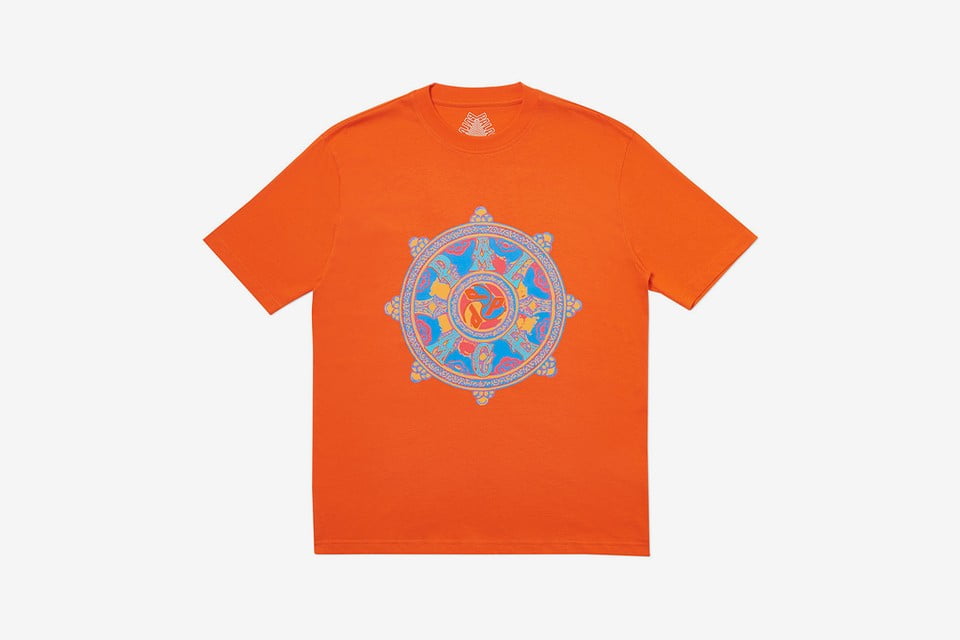 Palace Swirl camiseta naranja