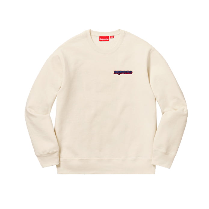 Supreme Connect Crewneck Sweatshirt Natural (FW18