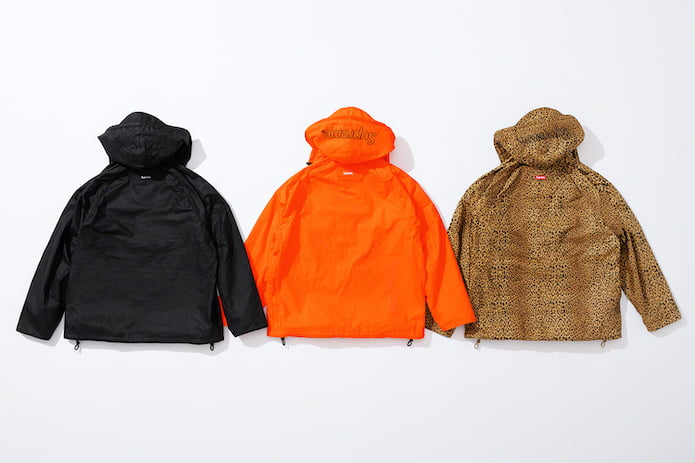 Supreme x Barbour Lightweight Waxed Cotton Field Jackets Back
