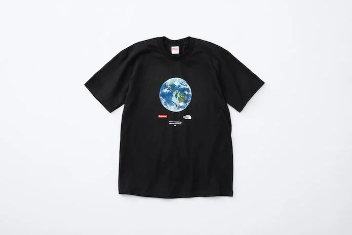 t shirt supreme x the north face