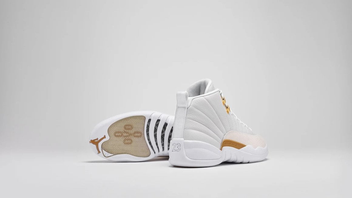 Jordan 12 2024 grey and gold