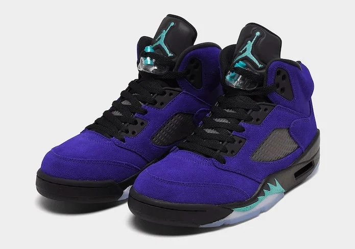 all purple jordan 5s