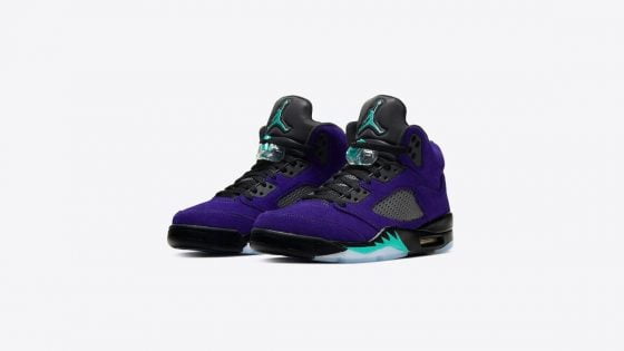 Air Jordan 5 Alternate Grape Feature 1