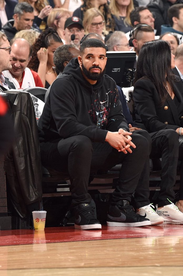 Drake Wearing the Supreme x Nike SB Blazer