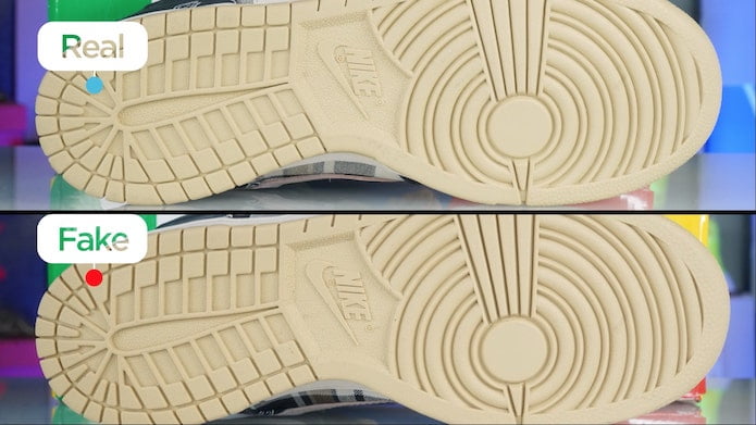 Cómo detectar una suela falsa de Travis Scott x Nike SB Dunk Low "JackBoys"