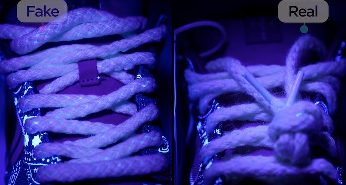 Cómo detectar un falso Travis Scott x Nike SB Dunk Low "JackBoys" UV Laces