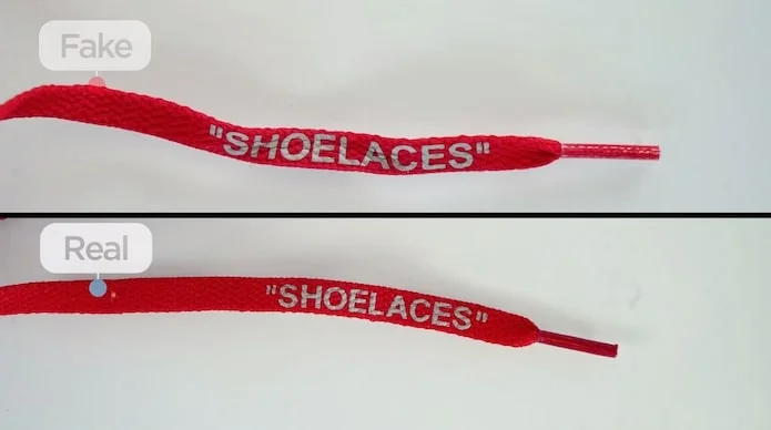 off white shoelaces authentic