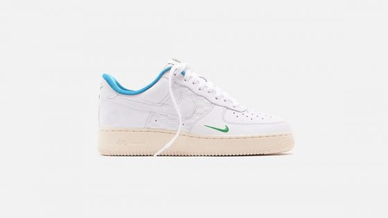 Kith x Nike Air Force 1 Blanco: Laguna Azul:Aloe Verde: Blanco Característica