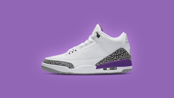 Característica del ore violeta de Air Jordan 3